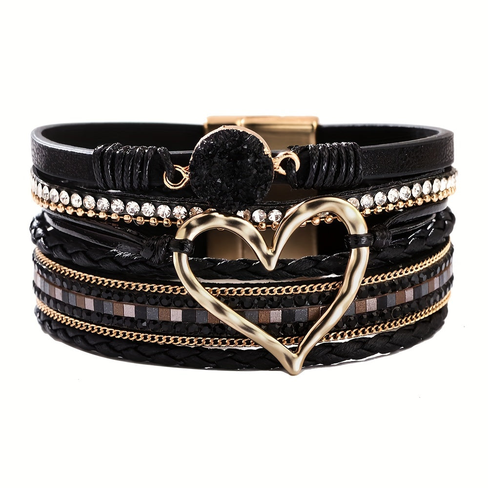 Boho Multistrand Leather Bracelet