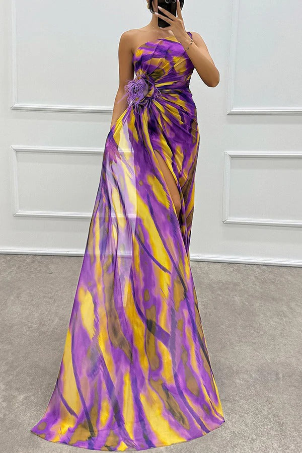 Elegant Vibrant Draped Dress