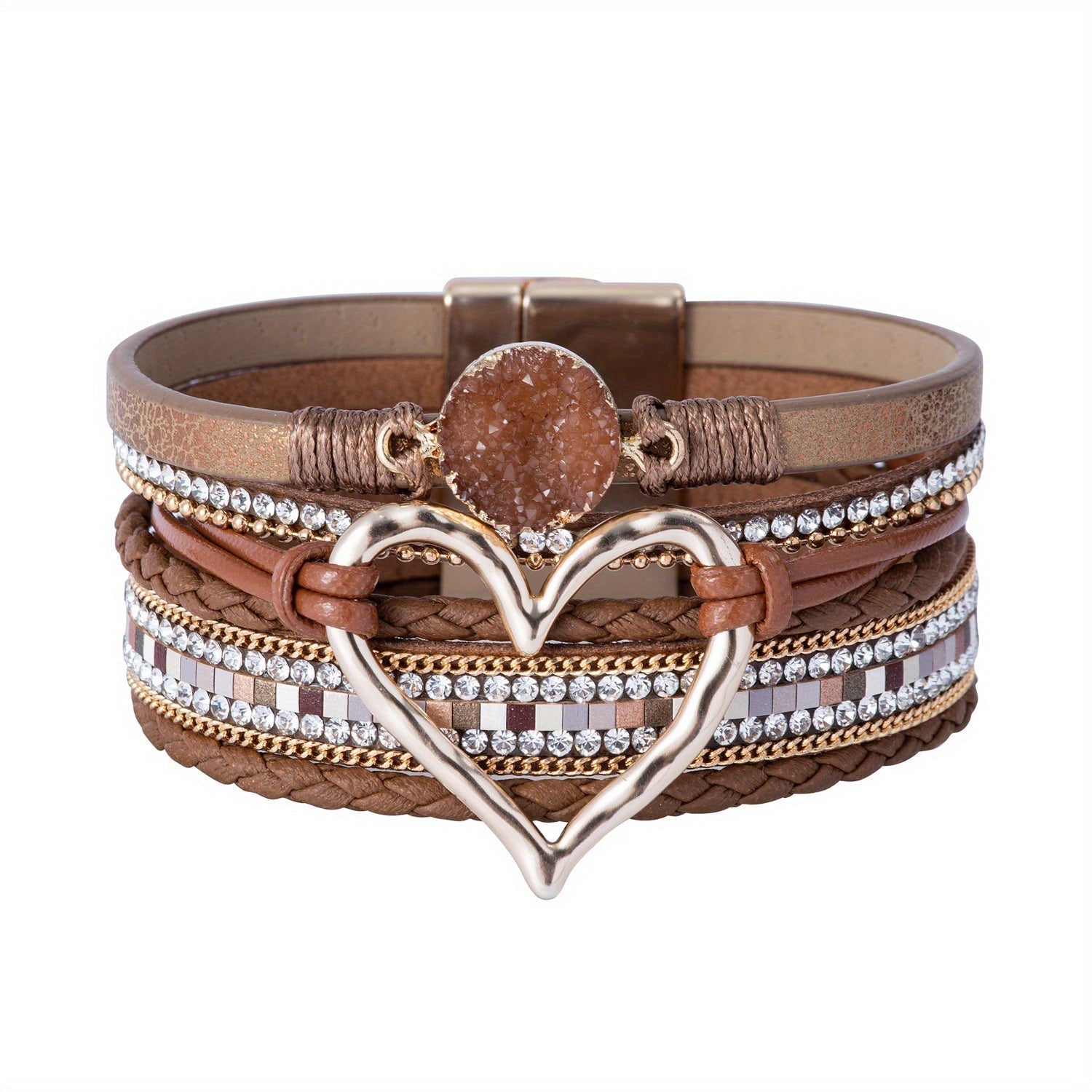 Boho Multistrand Leather Bracelet
