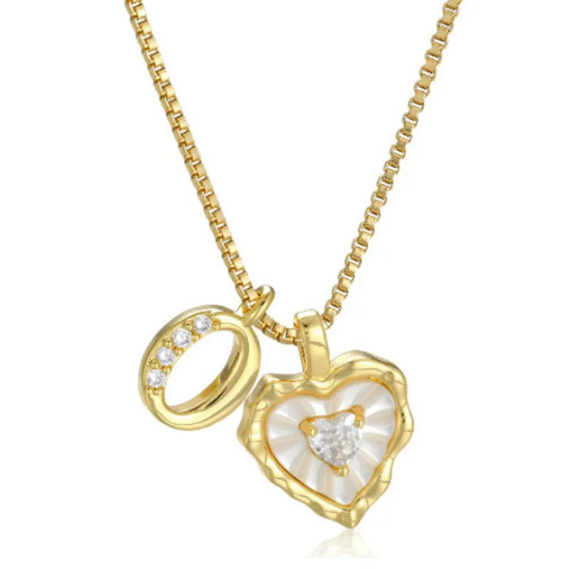 Personalized Initial Heart Necklace