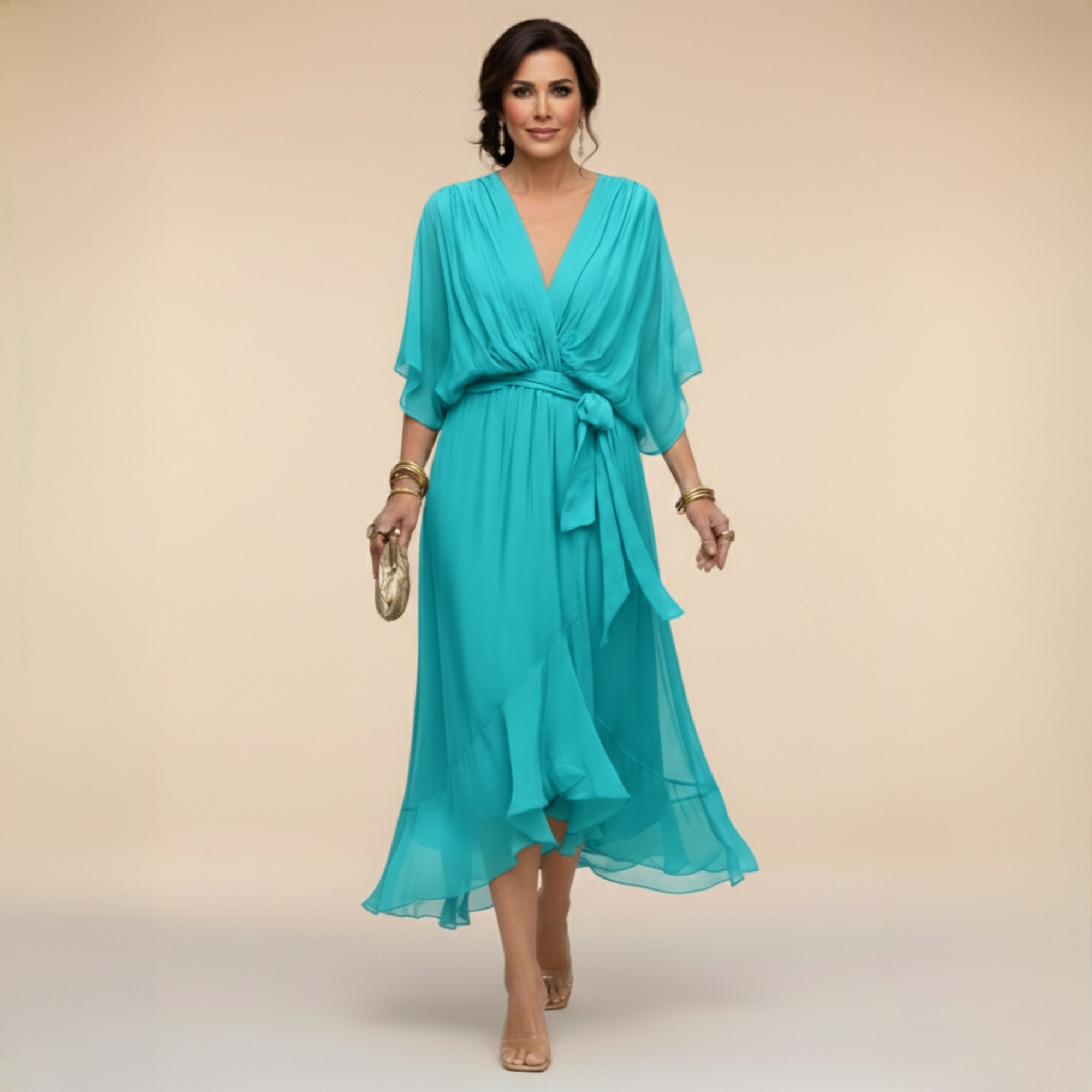 Flowy Elegant Maxi Dress - Monica