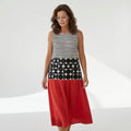 Lightweight Striped Midi Dress