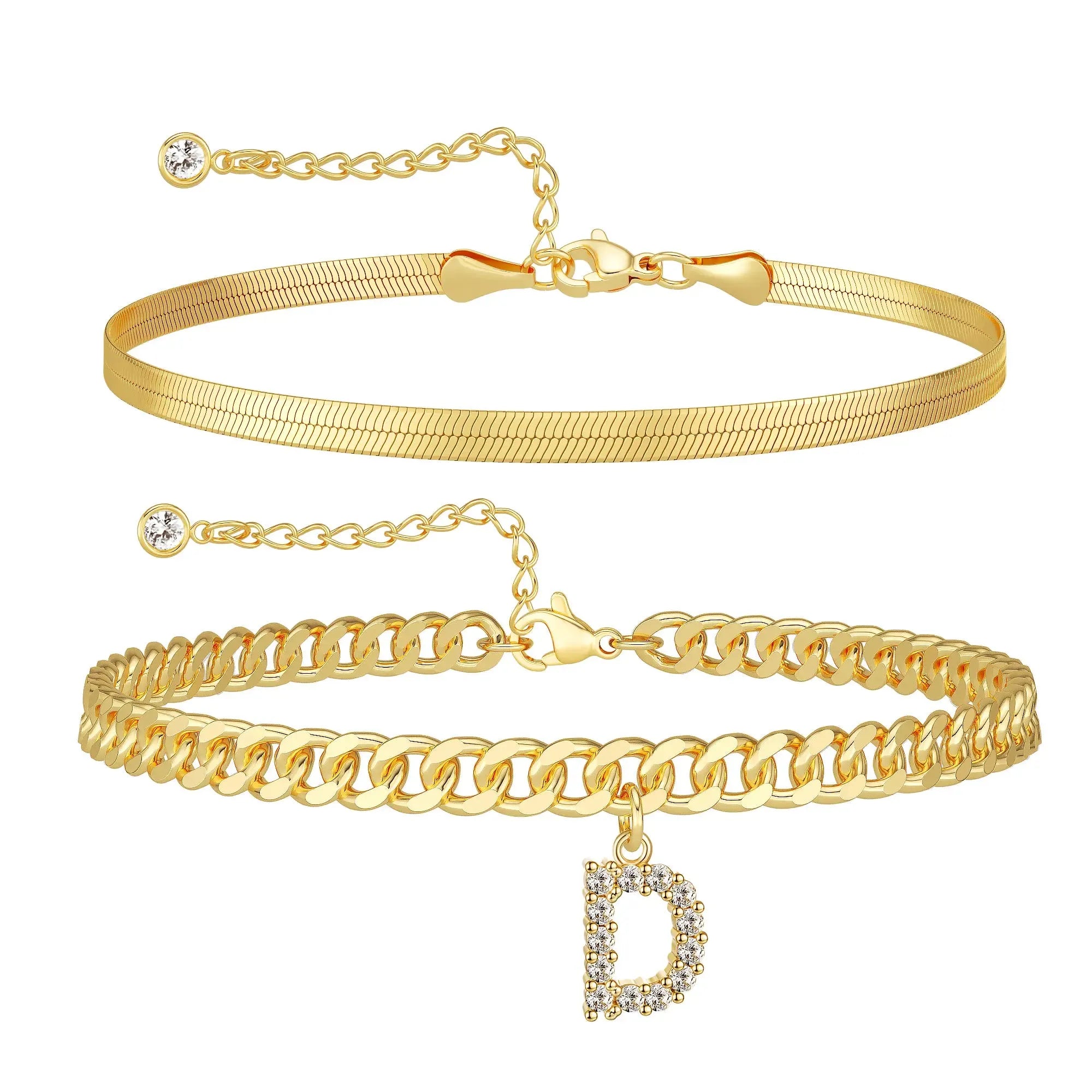 Personalized Initial Anklet