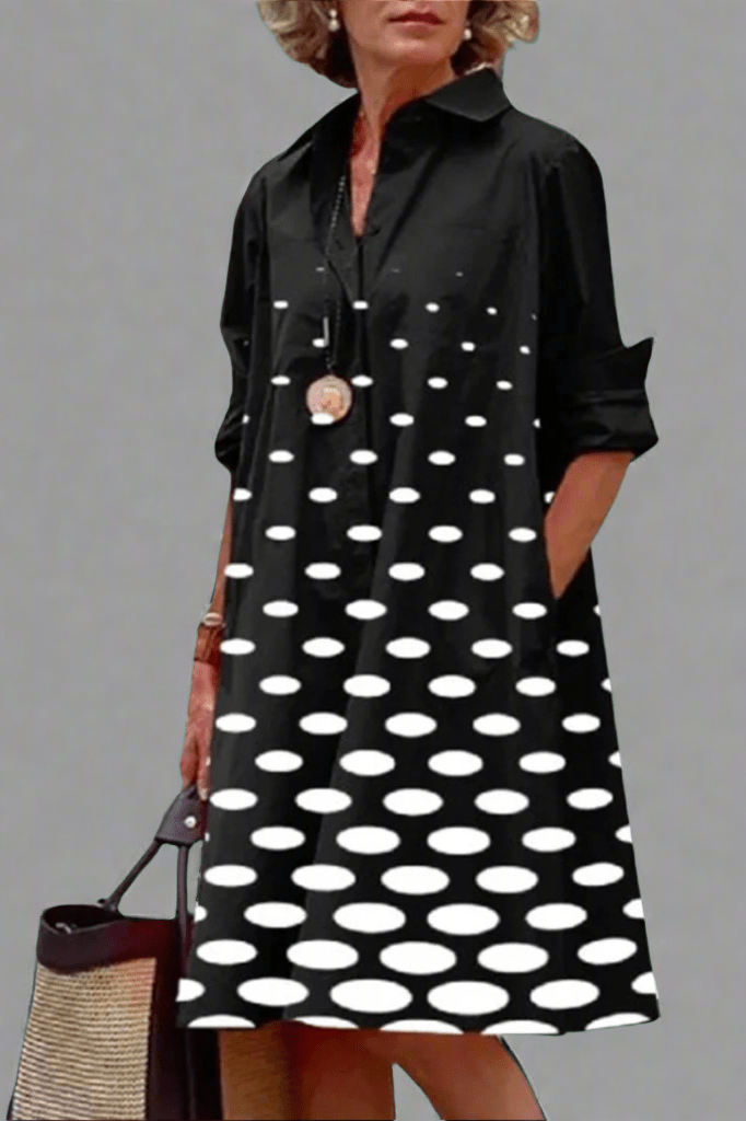 Elegant Midi Dress - Black