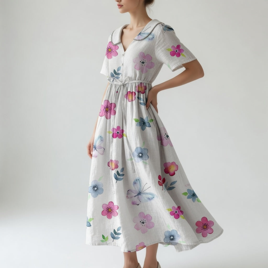 Vintage Floral Dress - Lyric