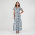 Floral Chiffon Maxi Dress