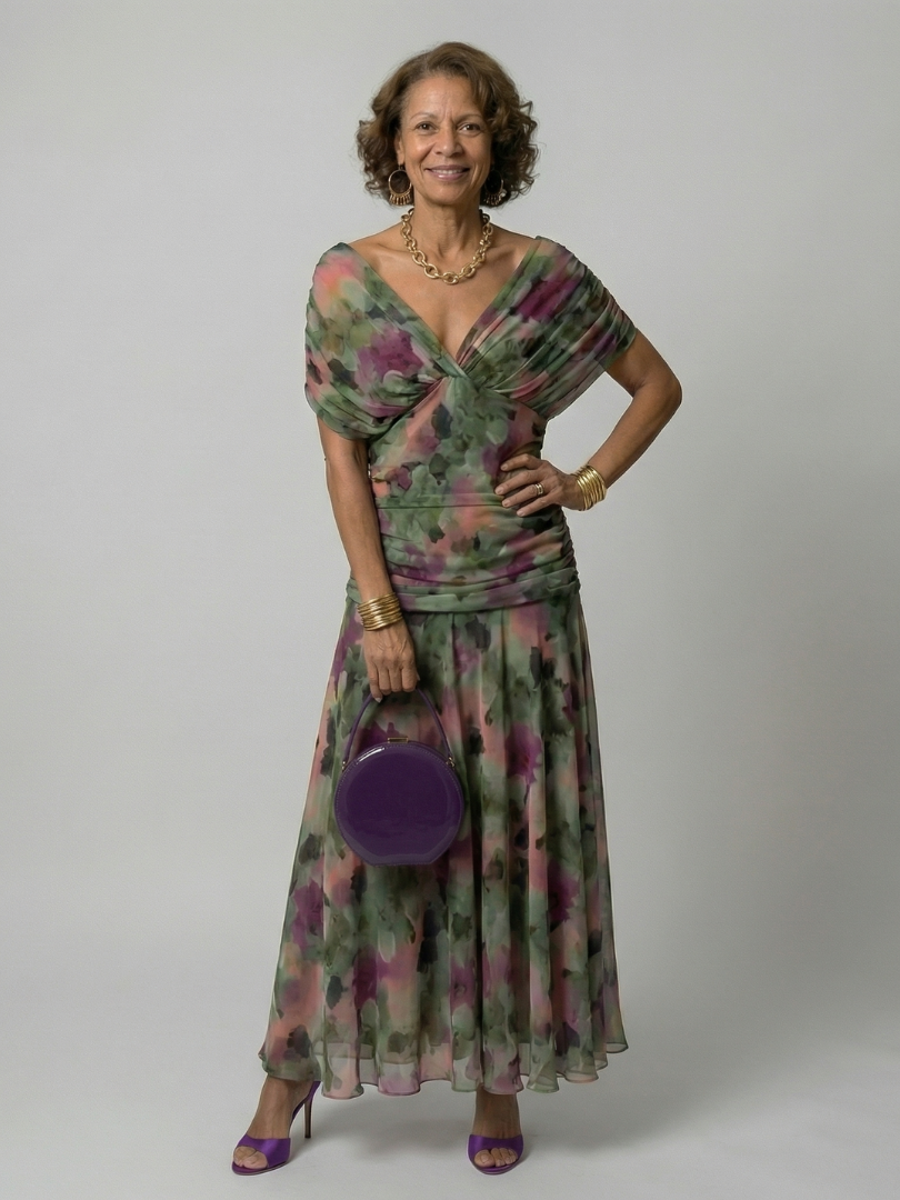 Casual Off Shoulder Midi Dress