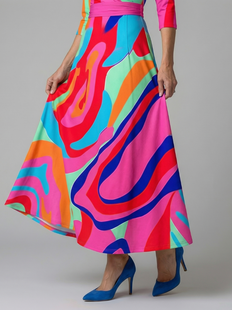 Collared Wrap Midi Dress