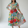 Comfortable Floral Dress - Style 4