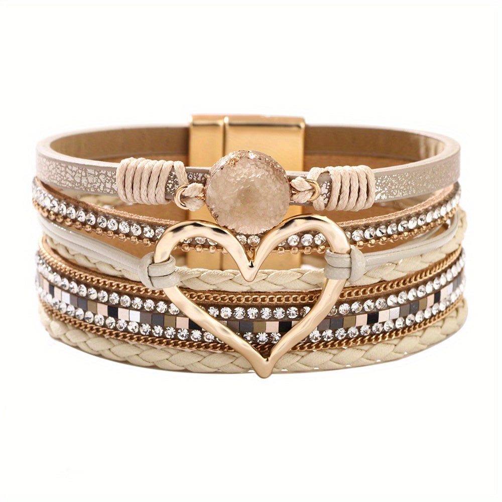 Boho Multistrand Leather Bracelet