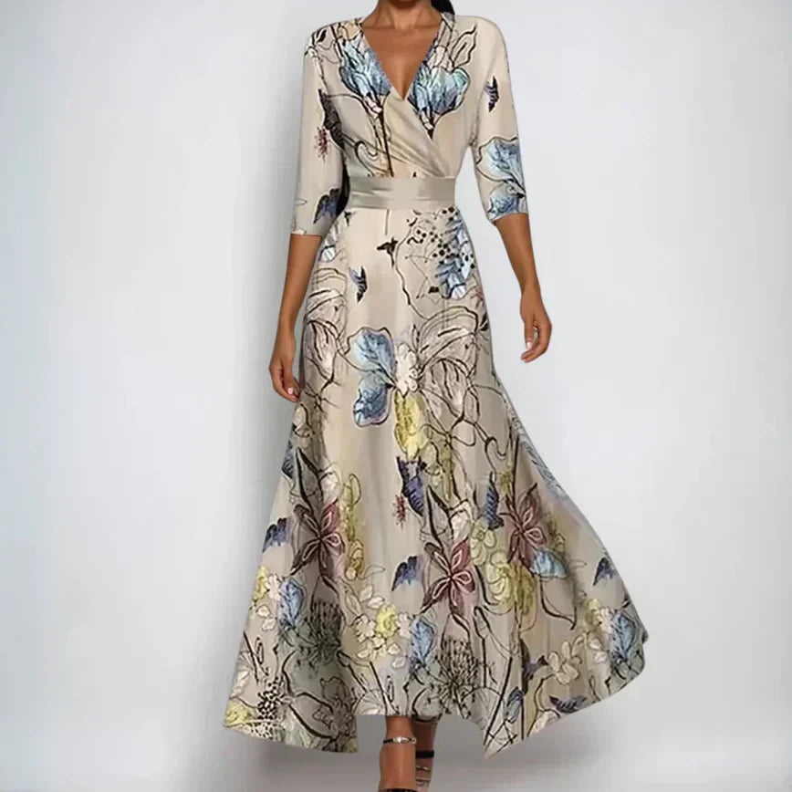 Comfortable Timeless Feminine Floral Dress
