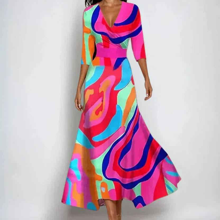 Comfortable Timeless Feminine Floral Dress