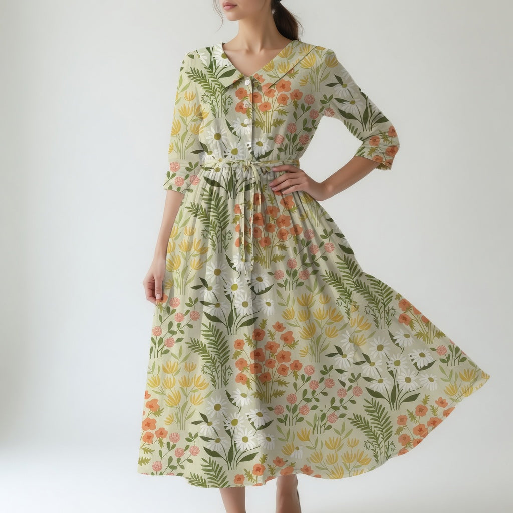 Comfortable Floral Dress - Style 3