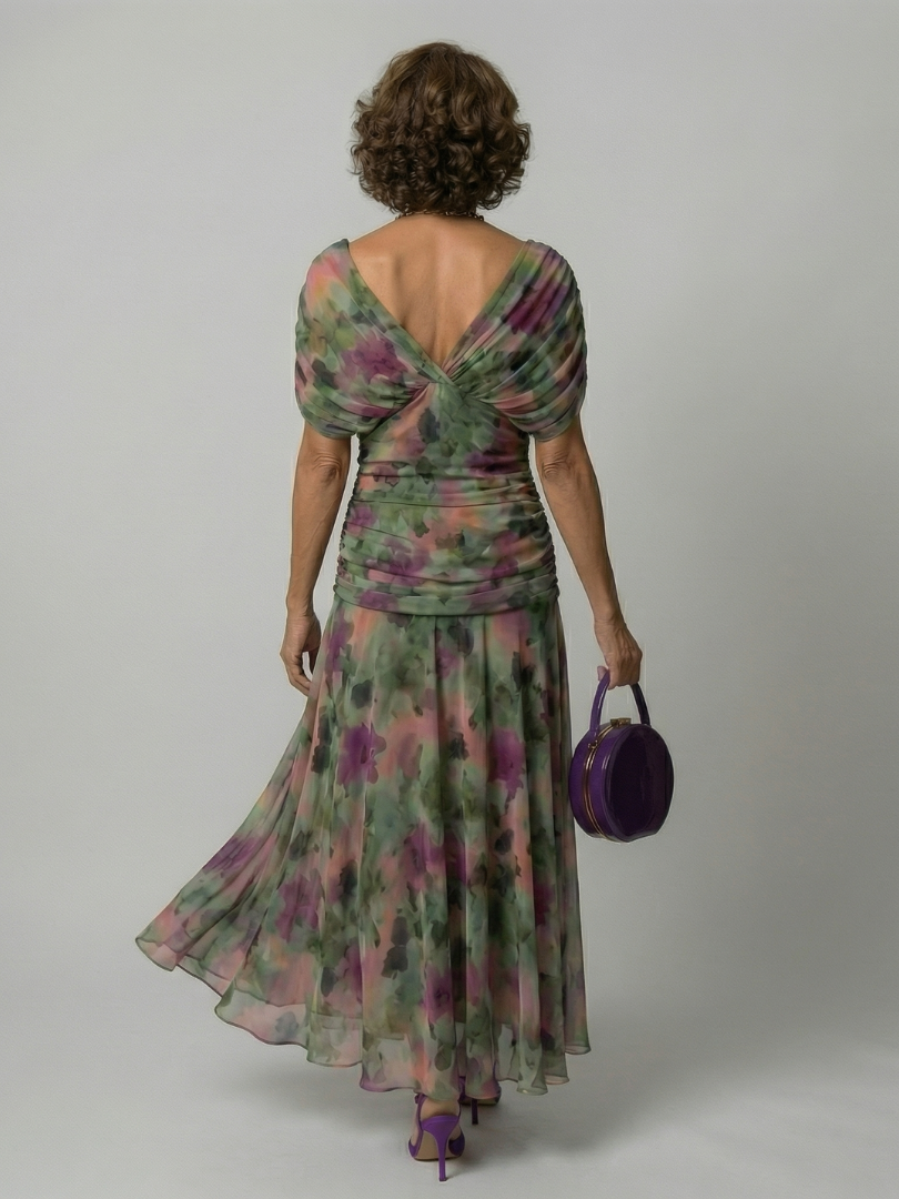 Casual Off Shoulder Midi Dress