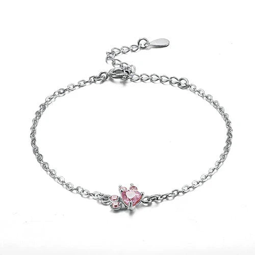 Four Piece Jewelry Set with Zirconia Paw and Heart