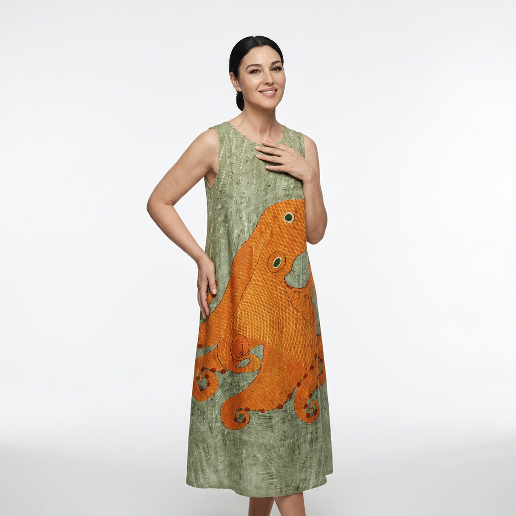 Lightweight Ocean Midi Dress
