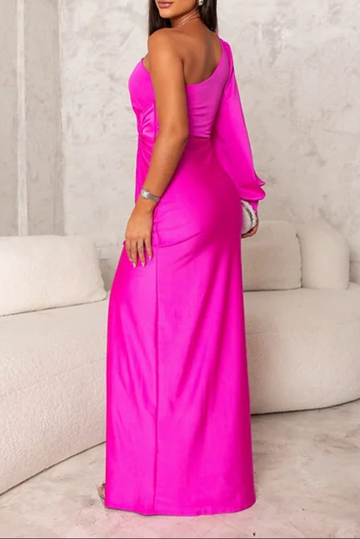 One Shoulder Evening Dress