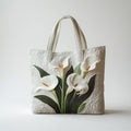 Artisan Tote Bag White Lily