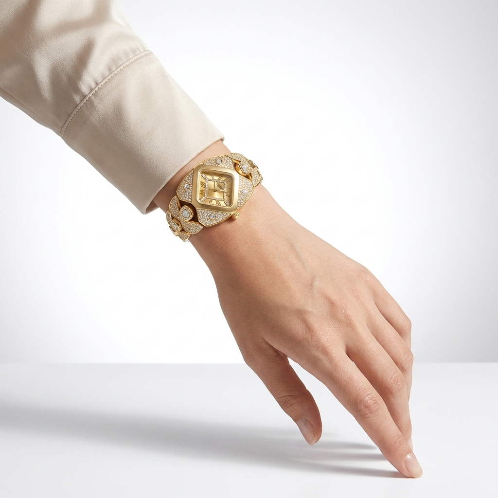 Timeless Elegance Crystal Watch