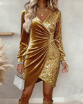 Sparkling Dress for Winter Evenings