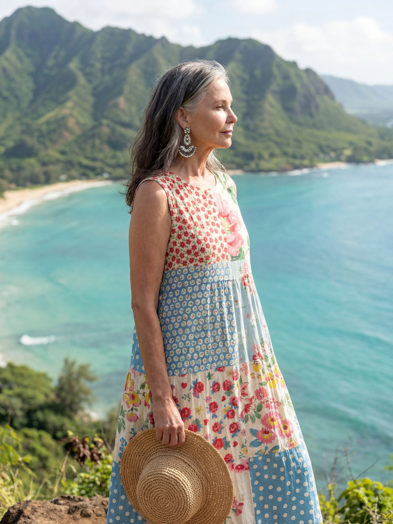 Casual Floral Midi Dress - Kira
