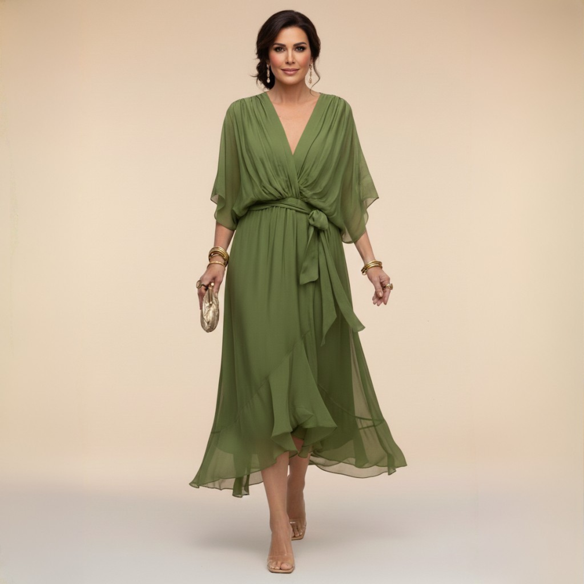 Flowy Elegant Maxi Dress - Monica
