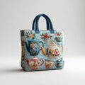 Artisan Tote Bag Floral Pattern - Style 3