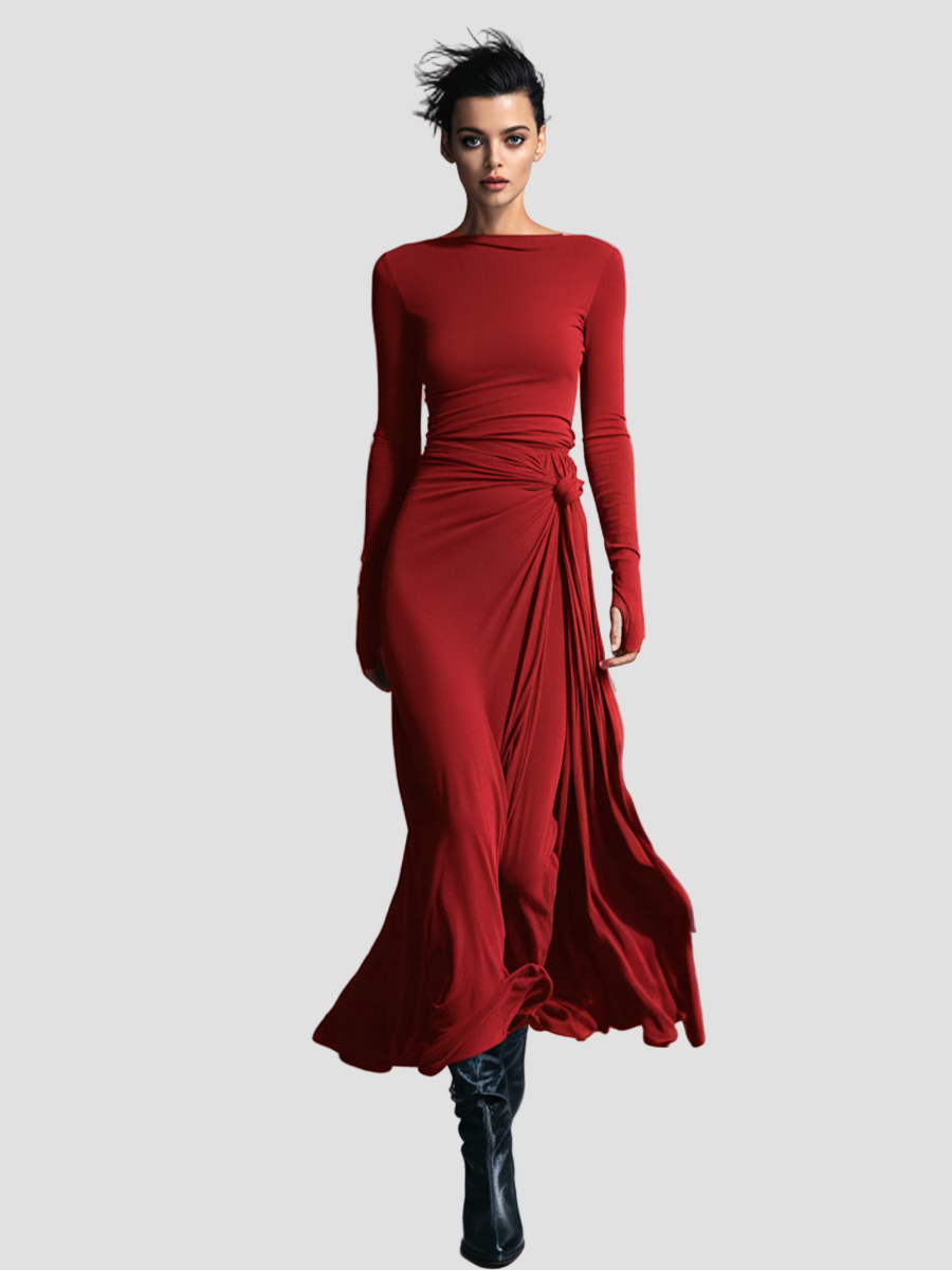Flowy Dress Flattering Silhouette Elegance