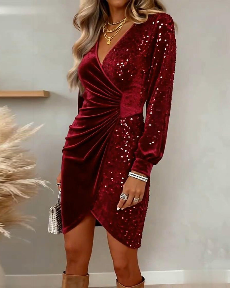 Sparkling Dress for Winter Evenings