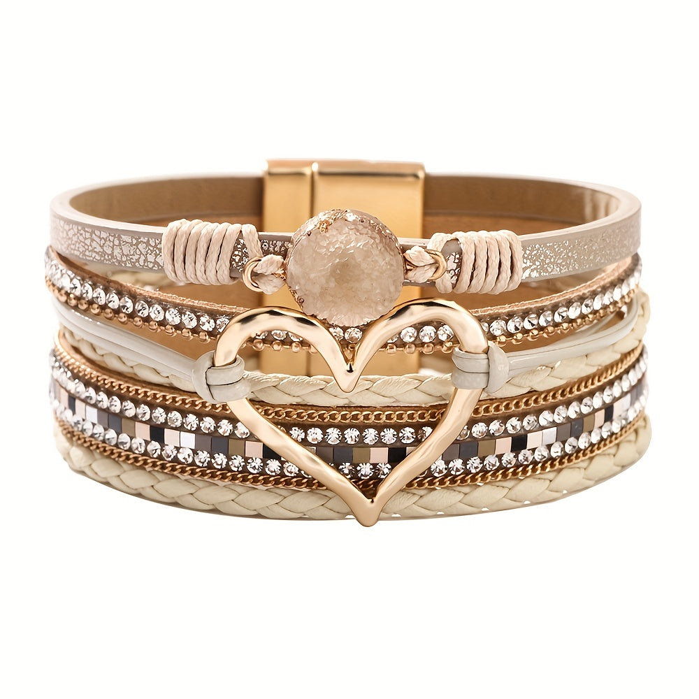 Boho Multistrand Leather Bracelet