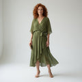 Draped Midi Dress