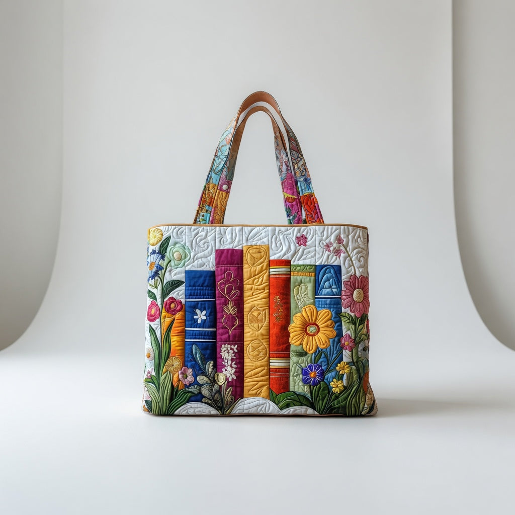 Artisan Tote Bag Floral Library