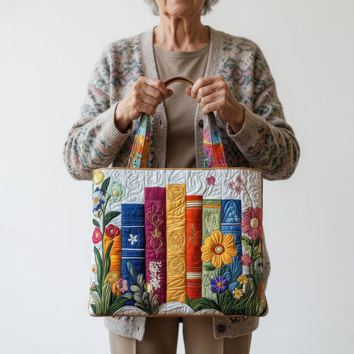 Artisan Tote Bag Floral Library