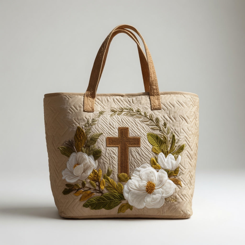 Artisan Tote Bag Sacred Cross