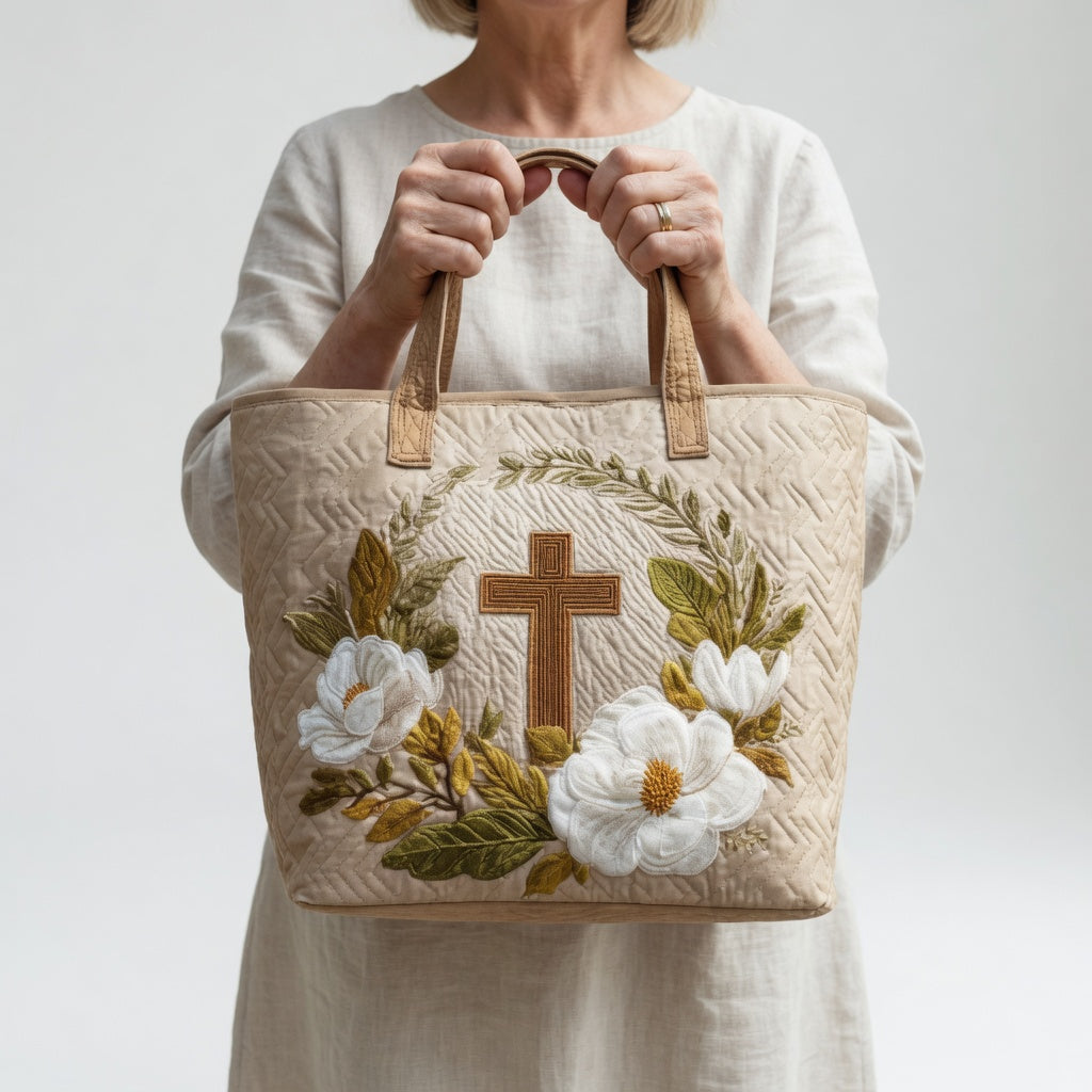 Artisan Tote Bag Sacred Cross