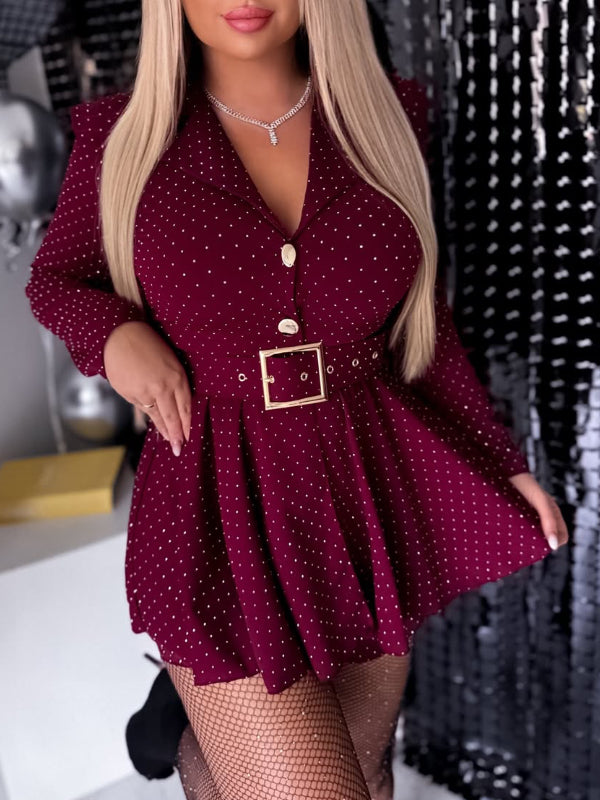 Belted Dress Elegant Everyday Comfort
