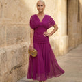 Elegant Fuchsia Dress