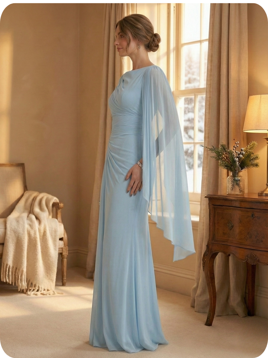 Flowy Maxi Dress with Refined Lines
