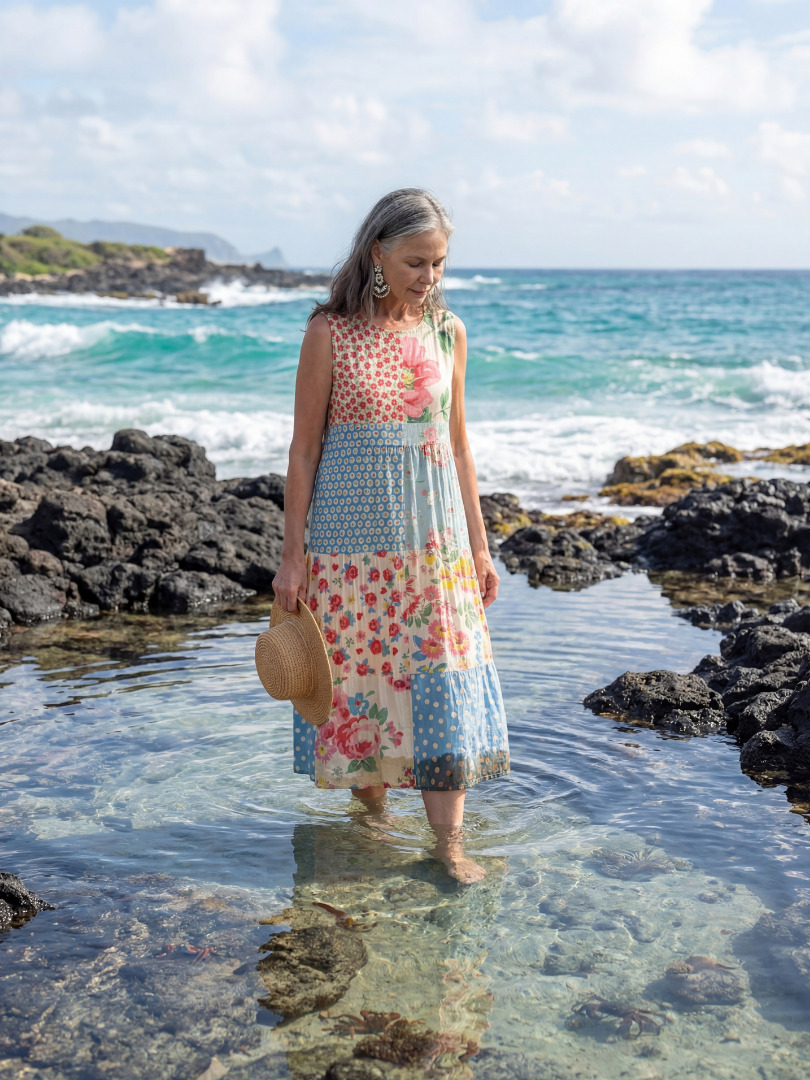 Casual Floral Midi Dress - Kira