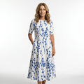 Casual Floral Midi Dress - Miles