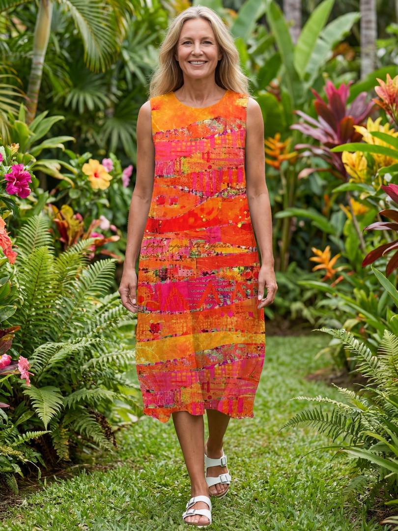 Casual Midi Dress - Leilani