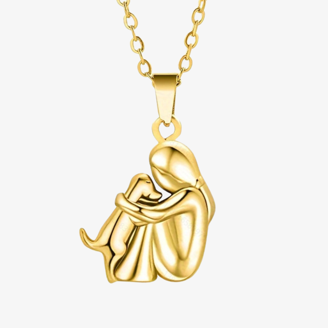Necklace with Dog Shaped Pendant