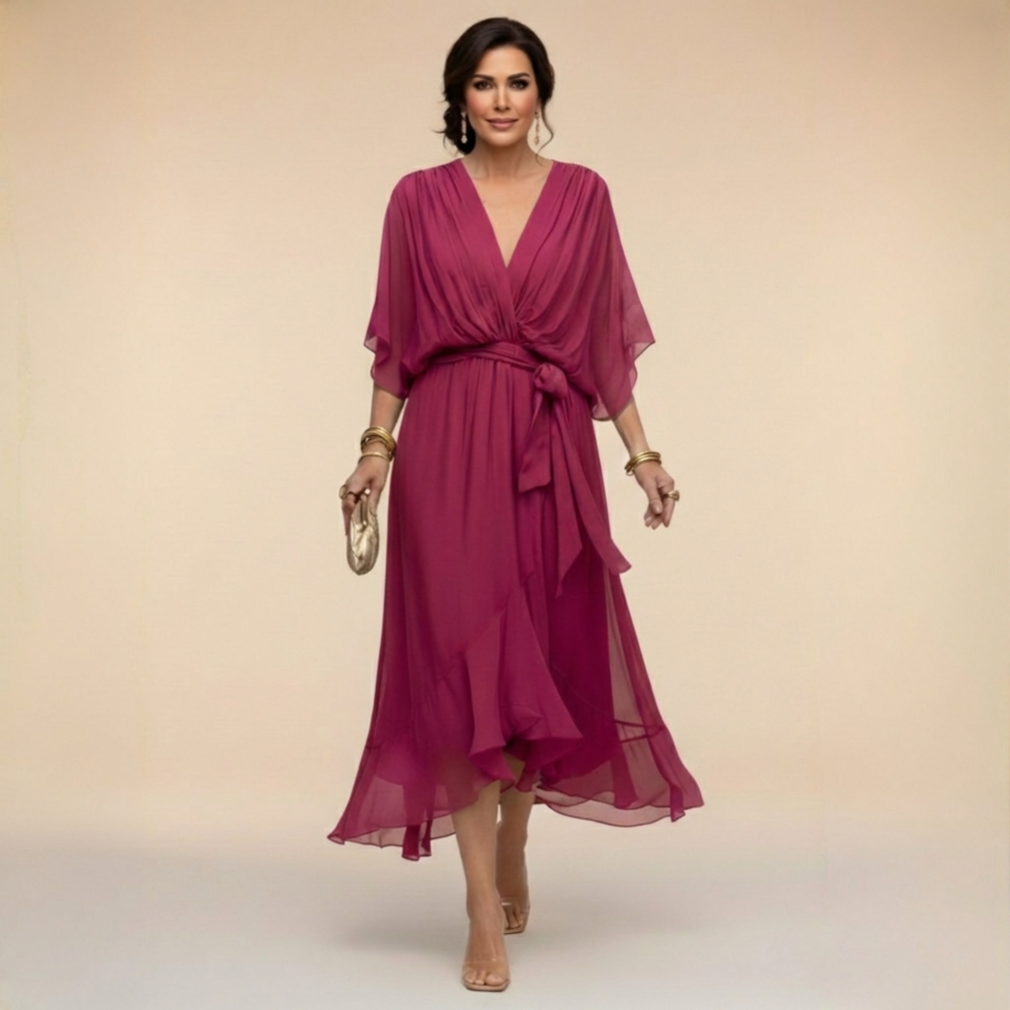Flowy Elegant Maxi Dress - Monica