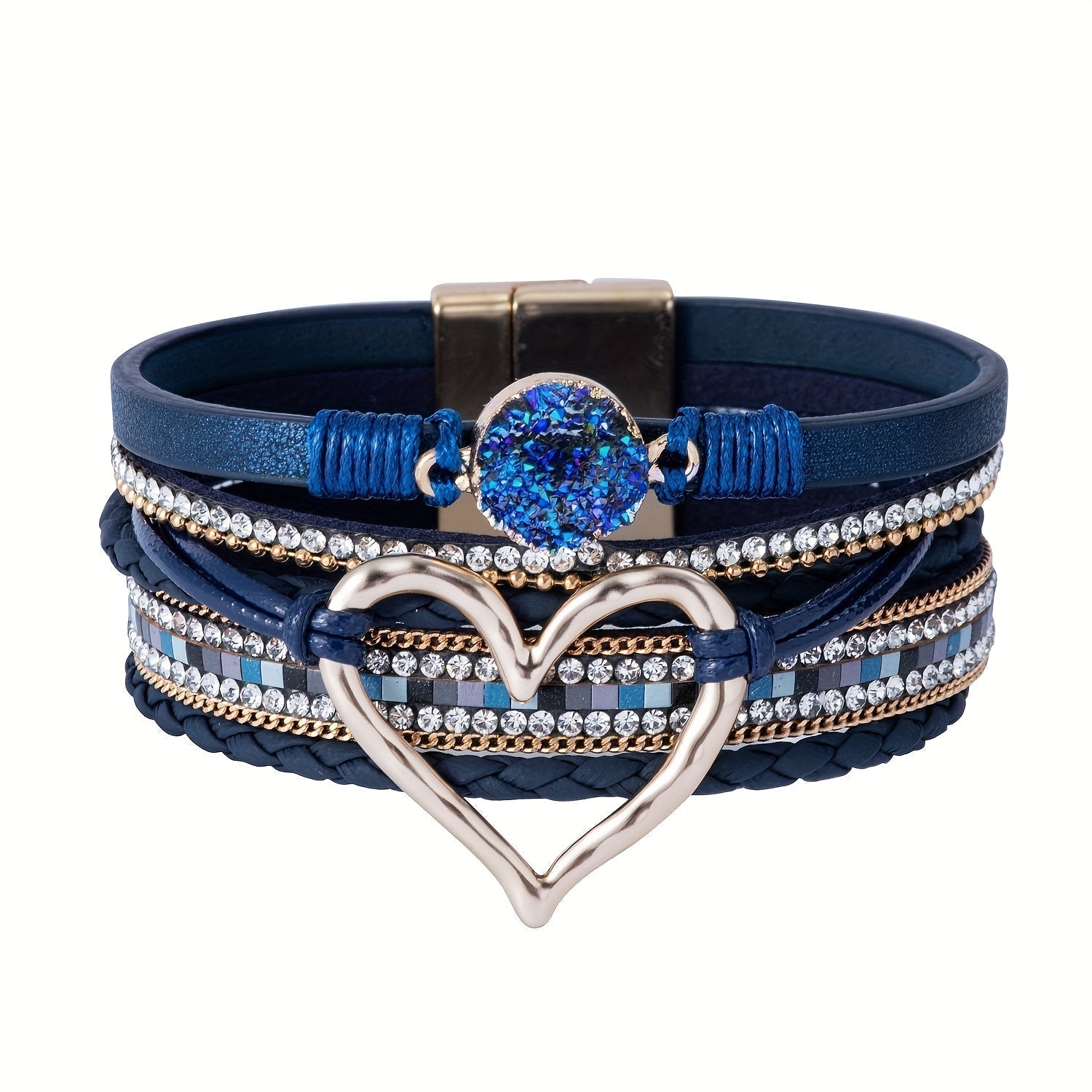 Boho Multistrand Leather Bracelet