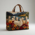 Artisan Tote Bag Sheep by the Lake