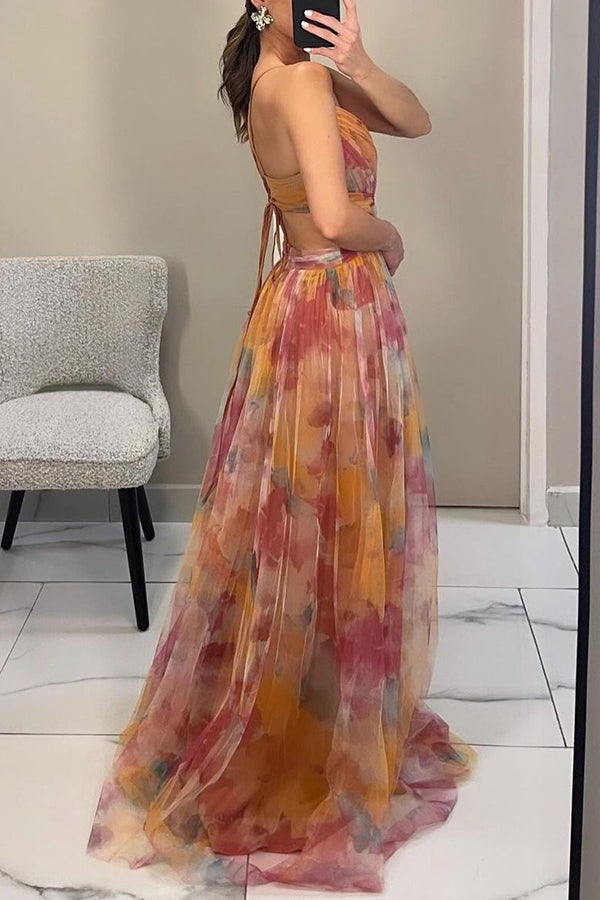 Flowing Romantic Evening Dress