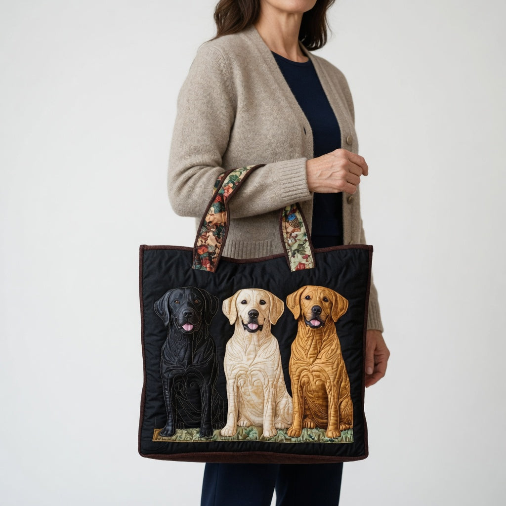 Artisan Tote Bag Three Labradors