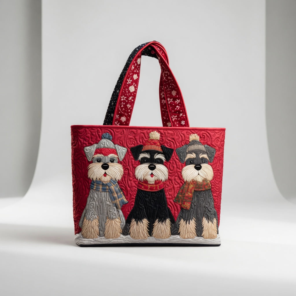 Artisan Tote Bag Schnauzer Trio