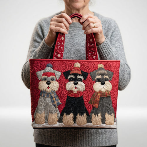 Artisan Tote Bag Schnauzer Trio
