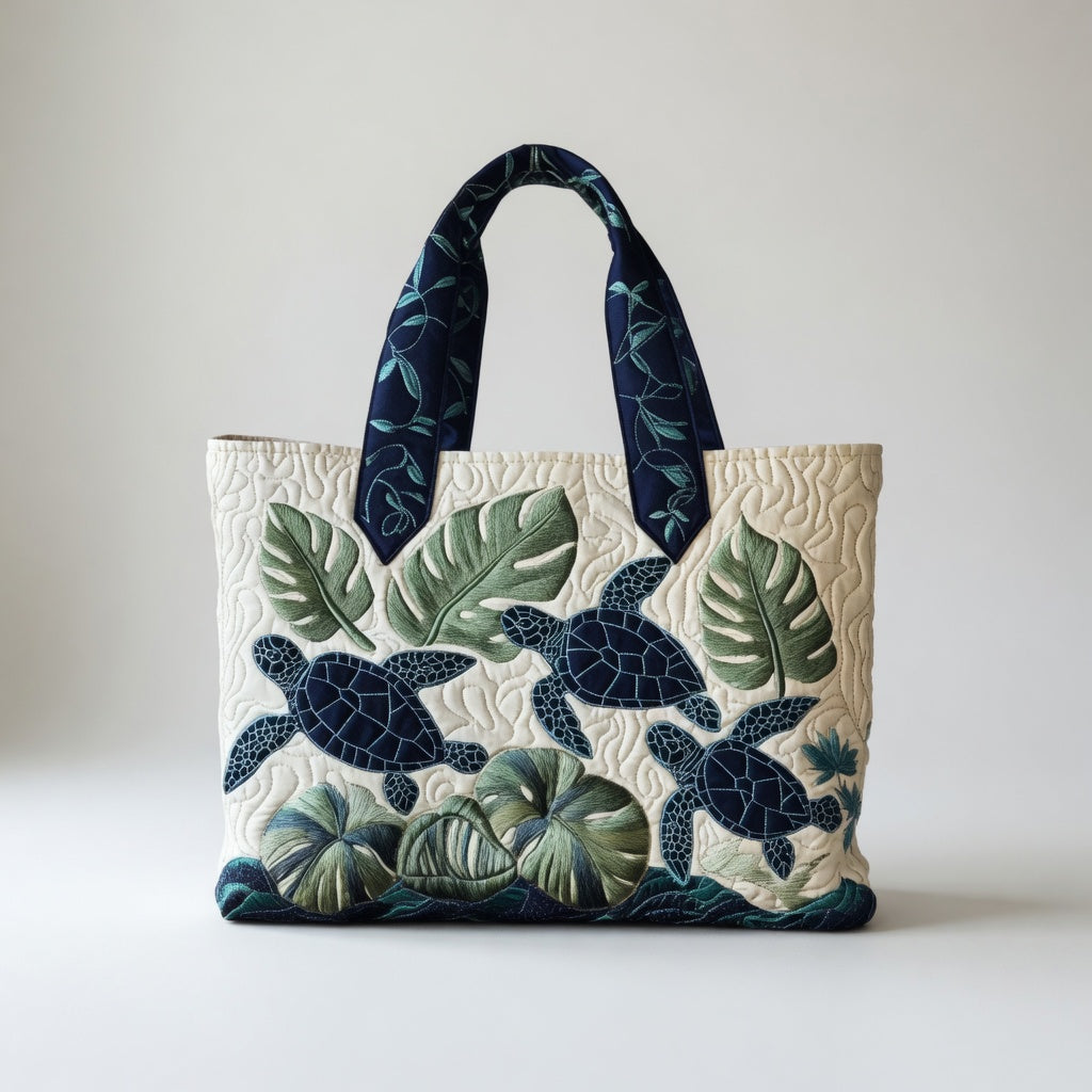 Artisan Tote Bag Sea Turtle Grace